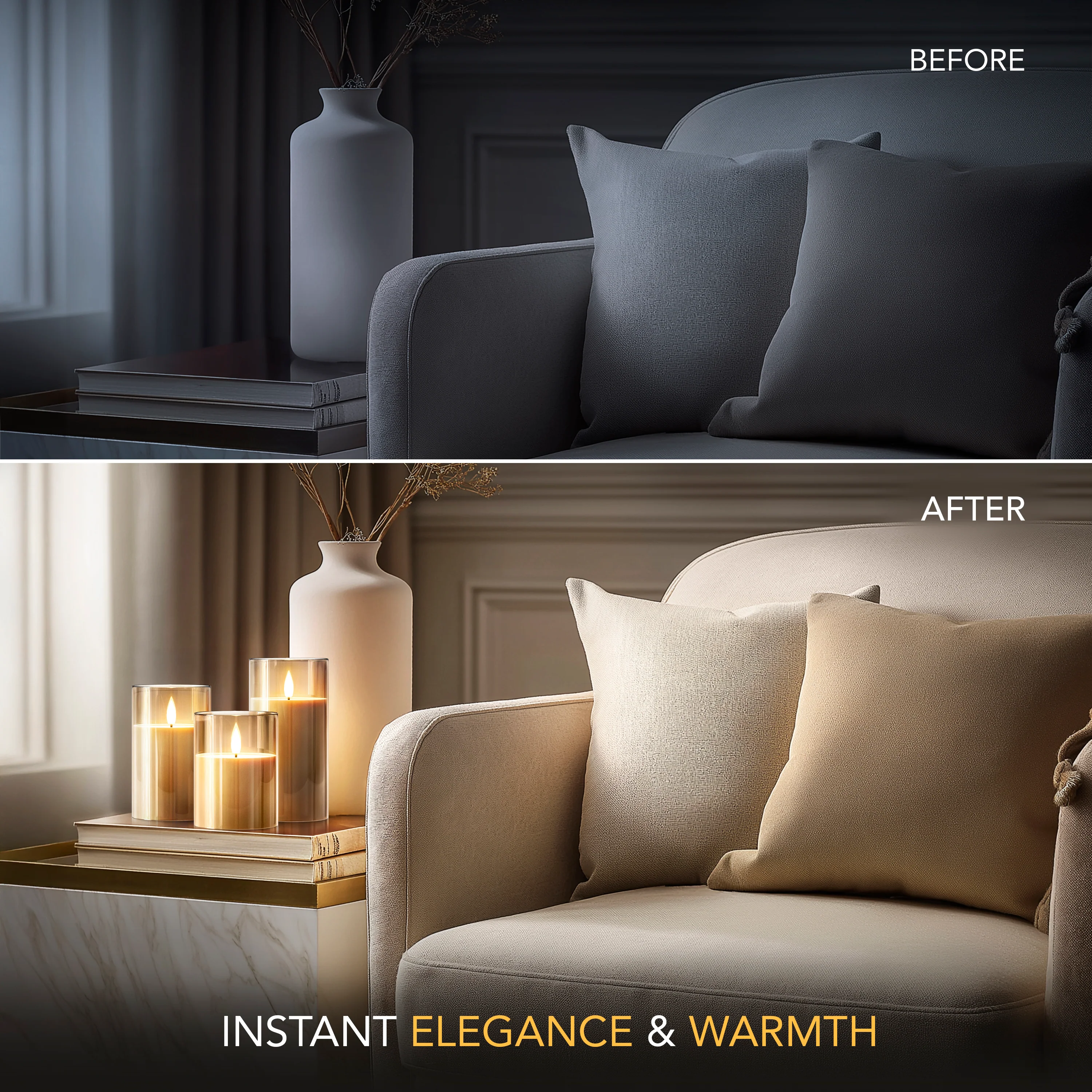 FLAMELESS WIRELESS CANDLES ( SET OF 3) - Image 5