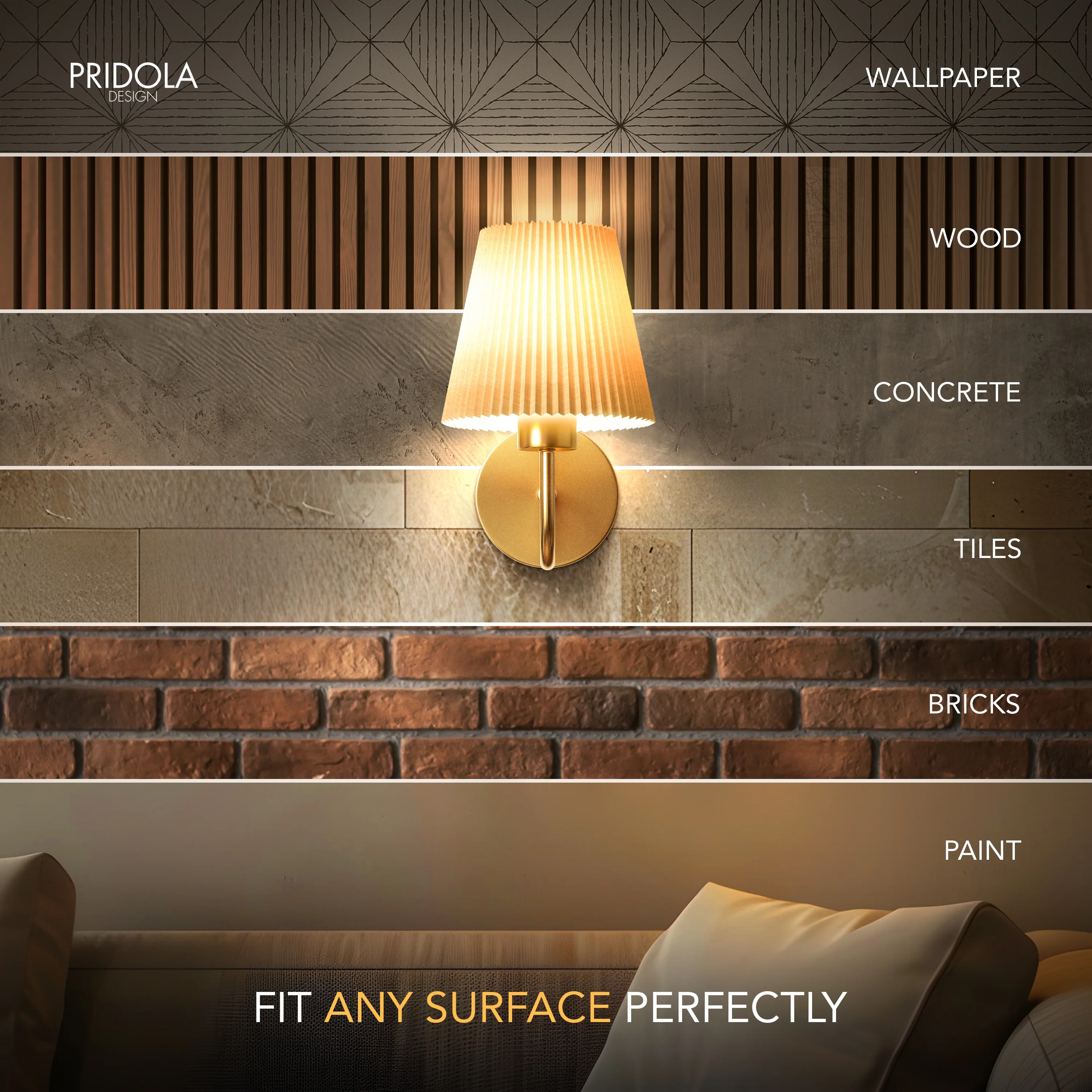 CURVED WIRELESS WALL SCONCE - Image 5