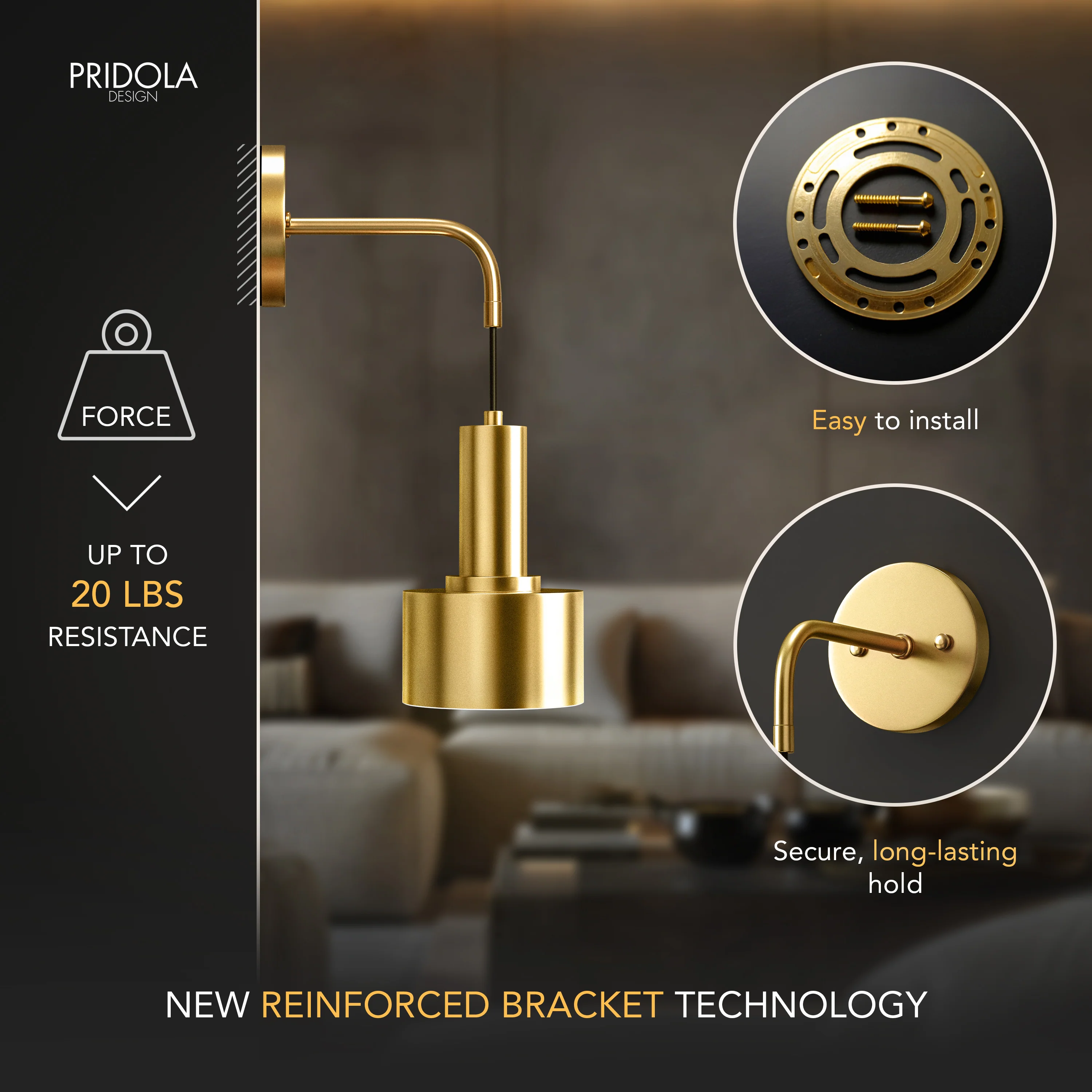 GLOWDROP WIRELESS WALL SCONCES (SET OF 2 + 2 BULBS FREE) - Image 4