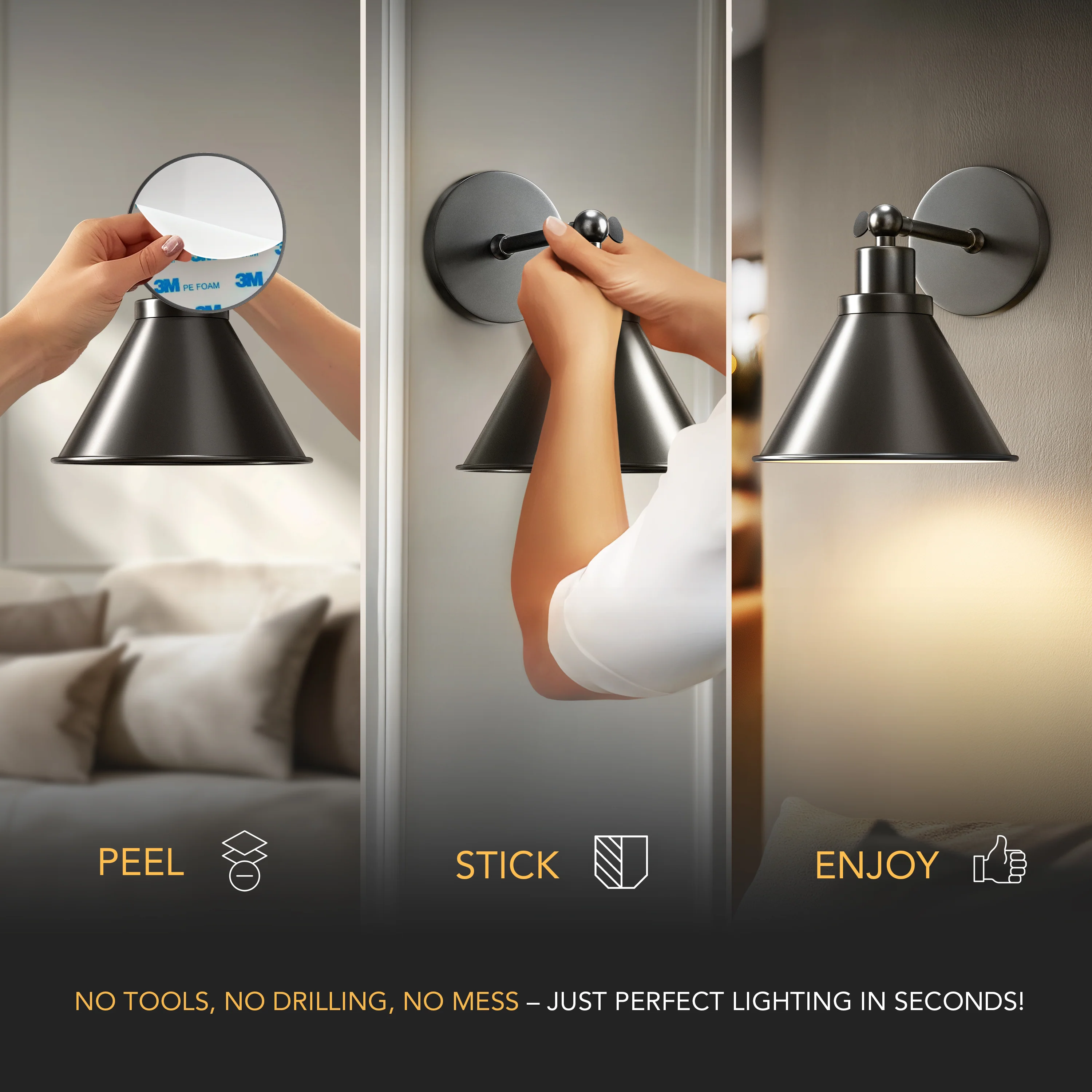 INDUSTRIAL WIRELESS WALL SCONCE - Image 3