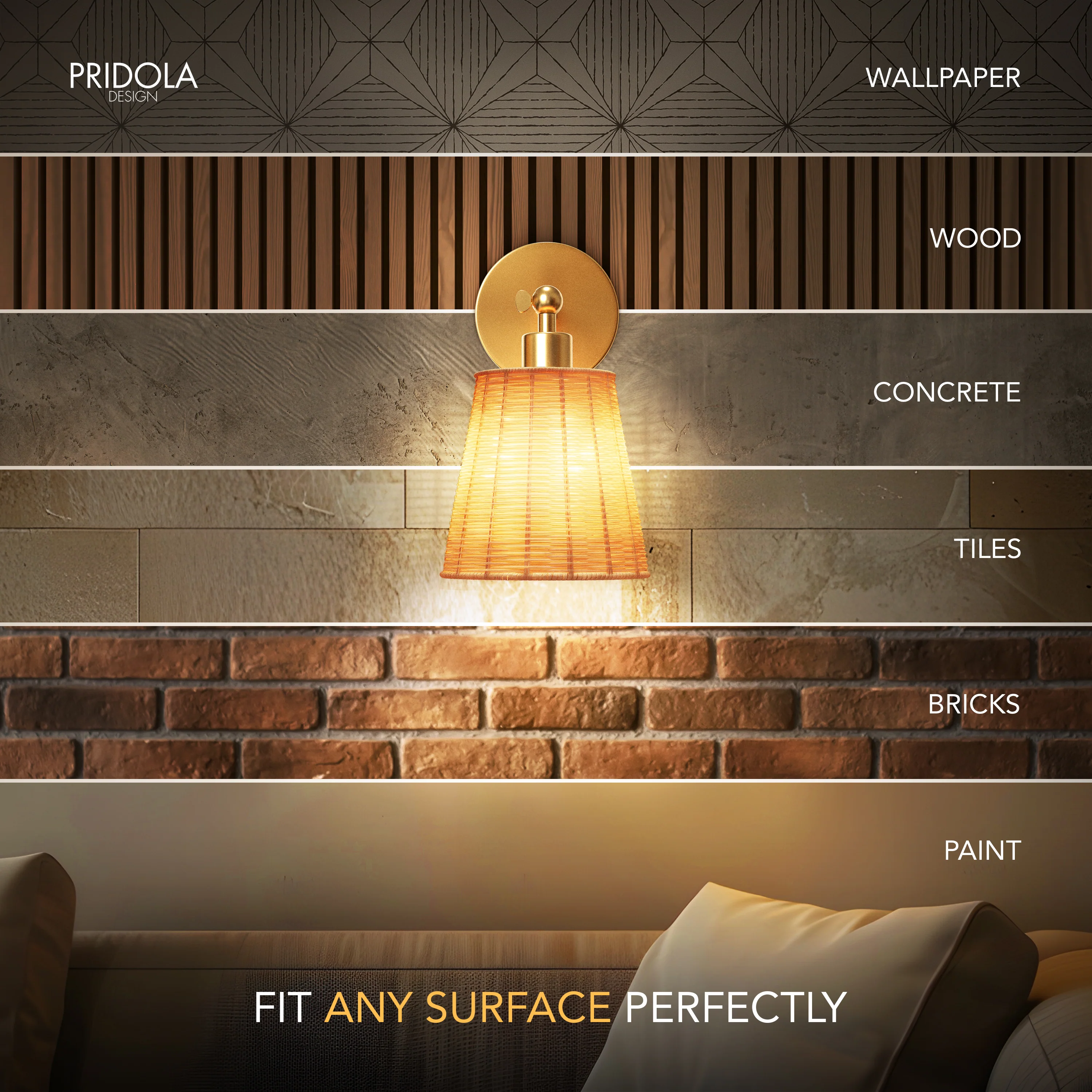 NATURAL WIRELESS WALL SCONCE - Image 5