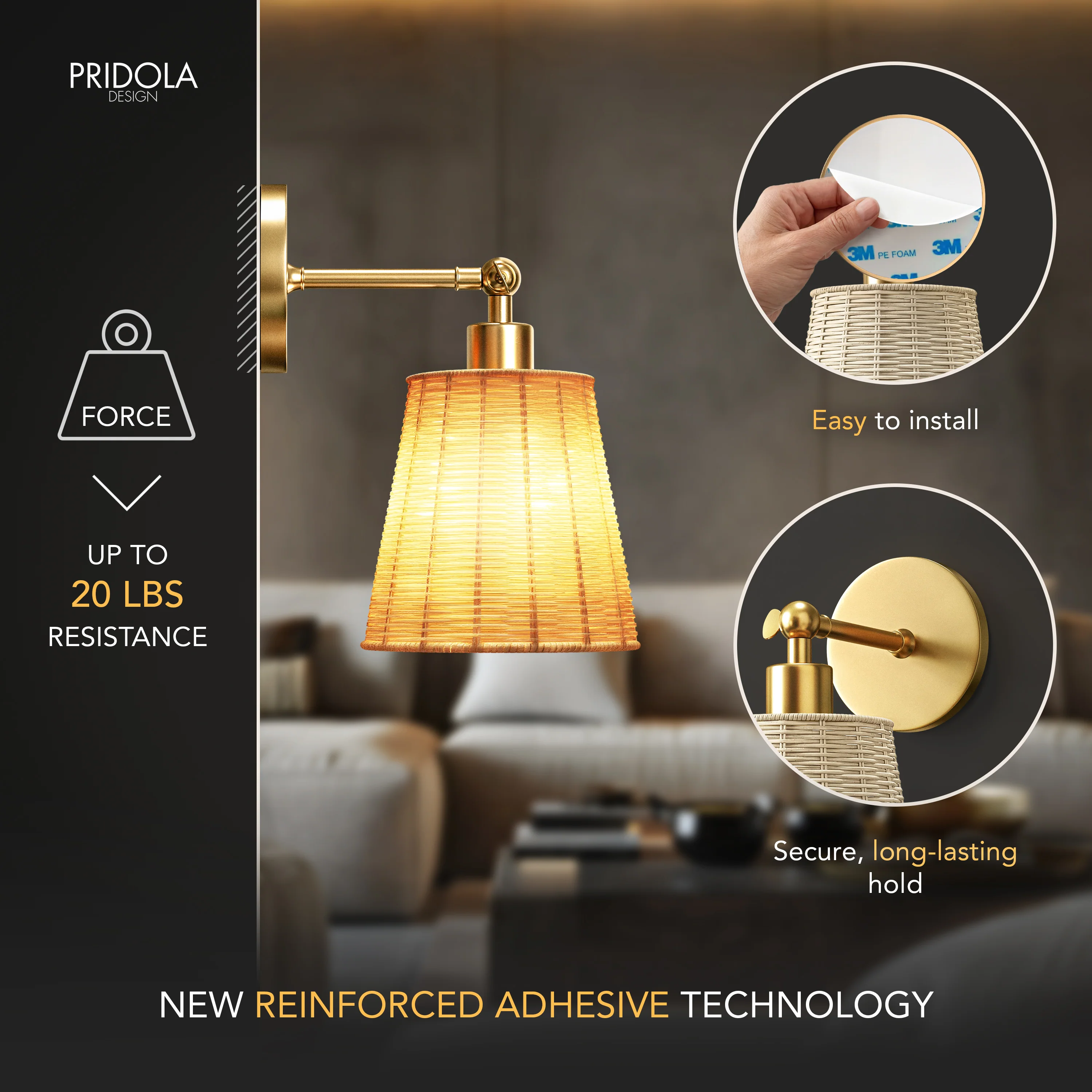 NATURAL WIRELESS WALL SCONCE - Image 7