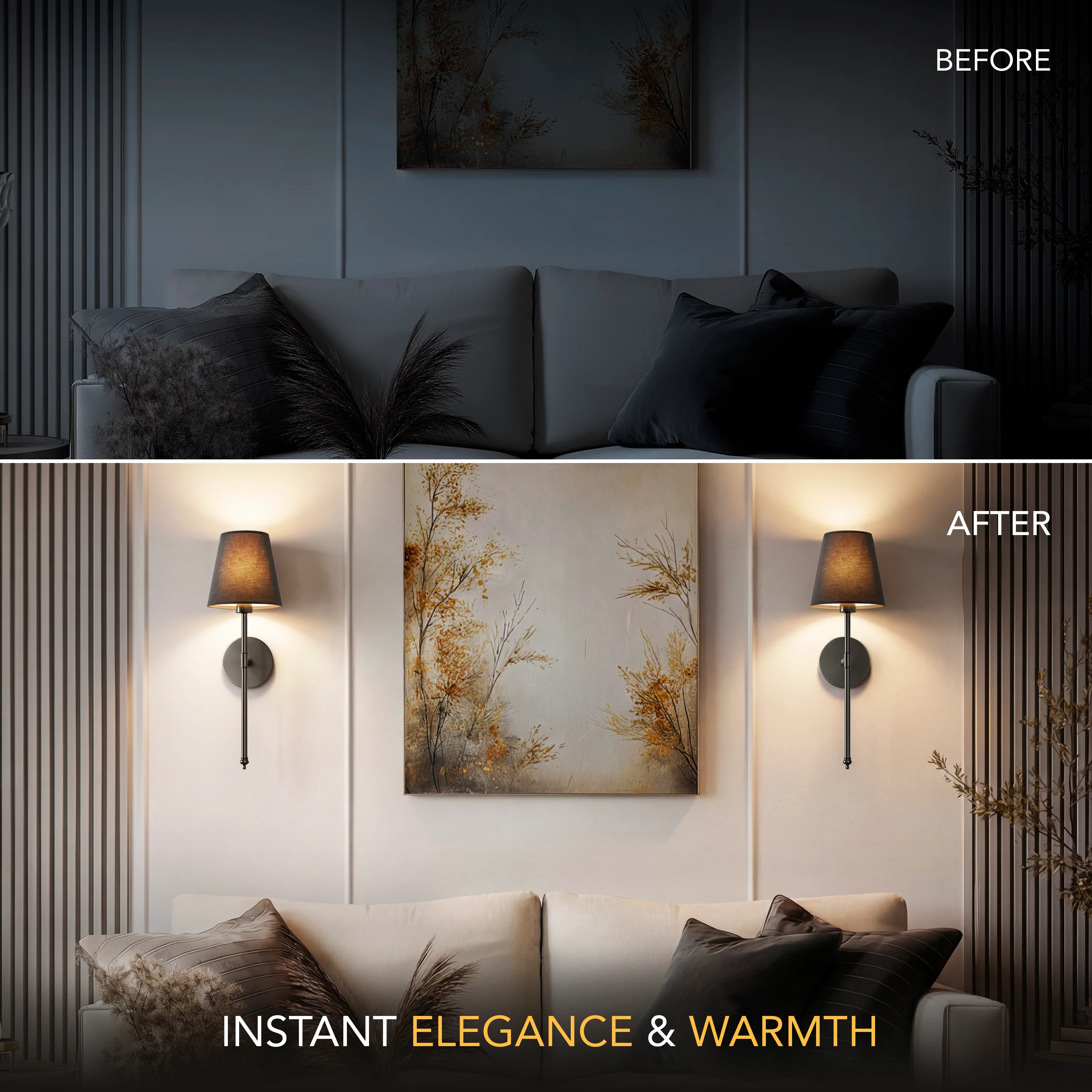 WIRELESS DARK WALL SCONCES (SET OF 2) - Image 6