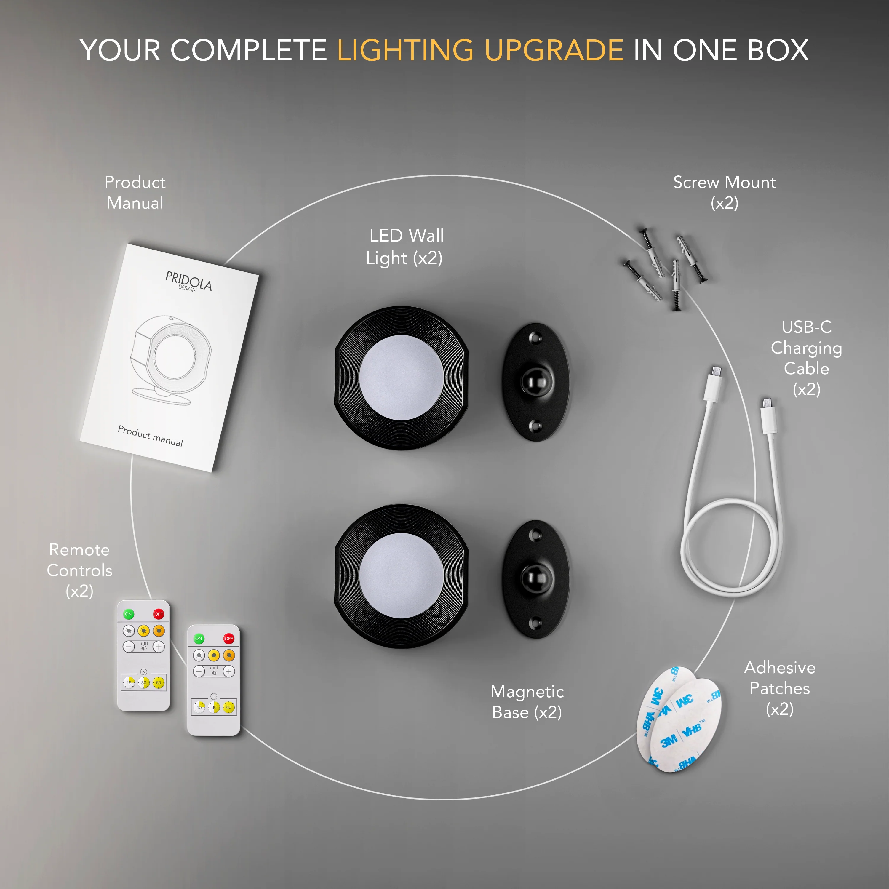 WIRELESS LED WALL LIGHTS - Image 6