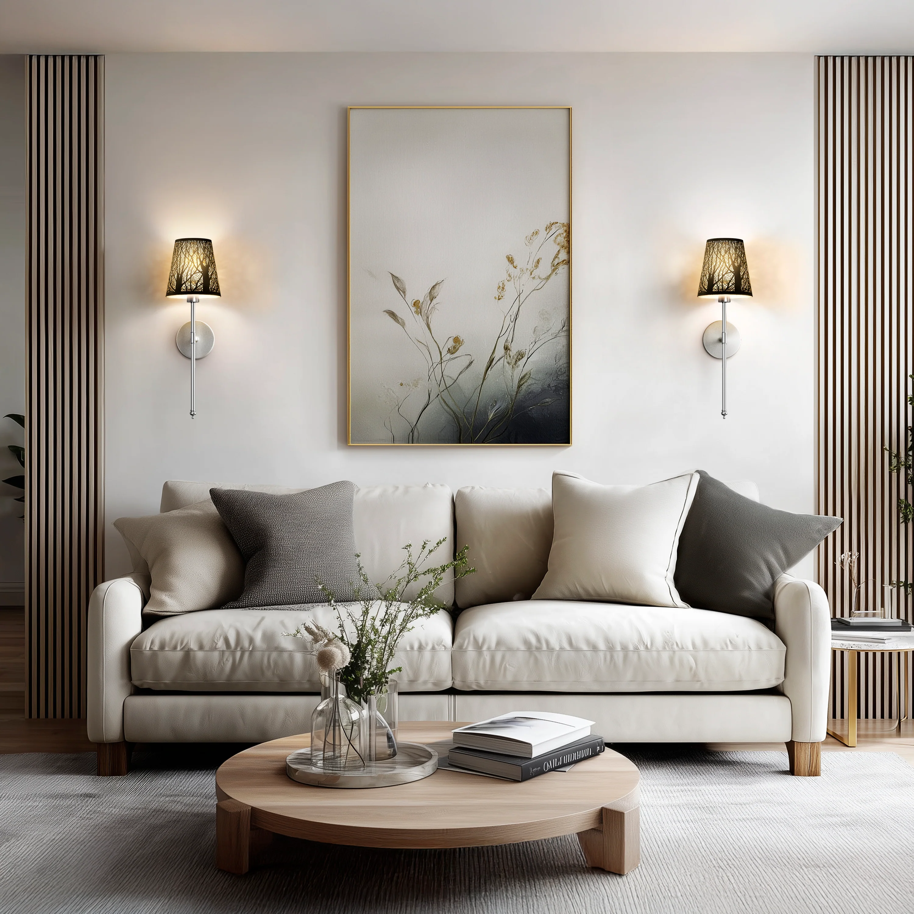 WIRELESS METALLIC WALL SCONCES (SET OF 2) - Image 12