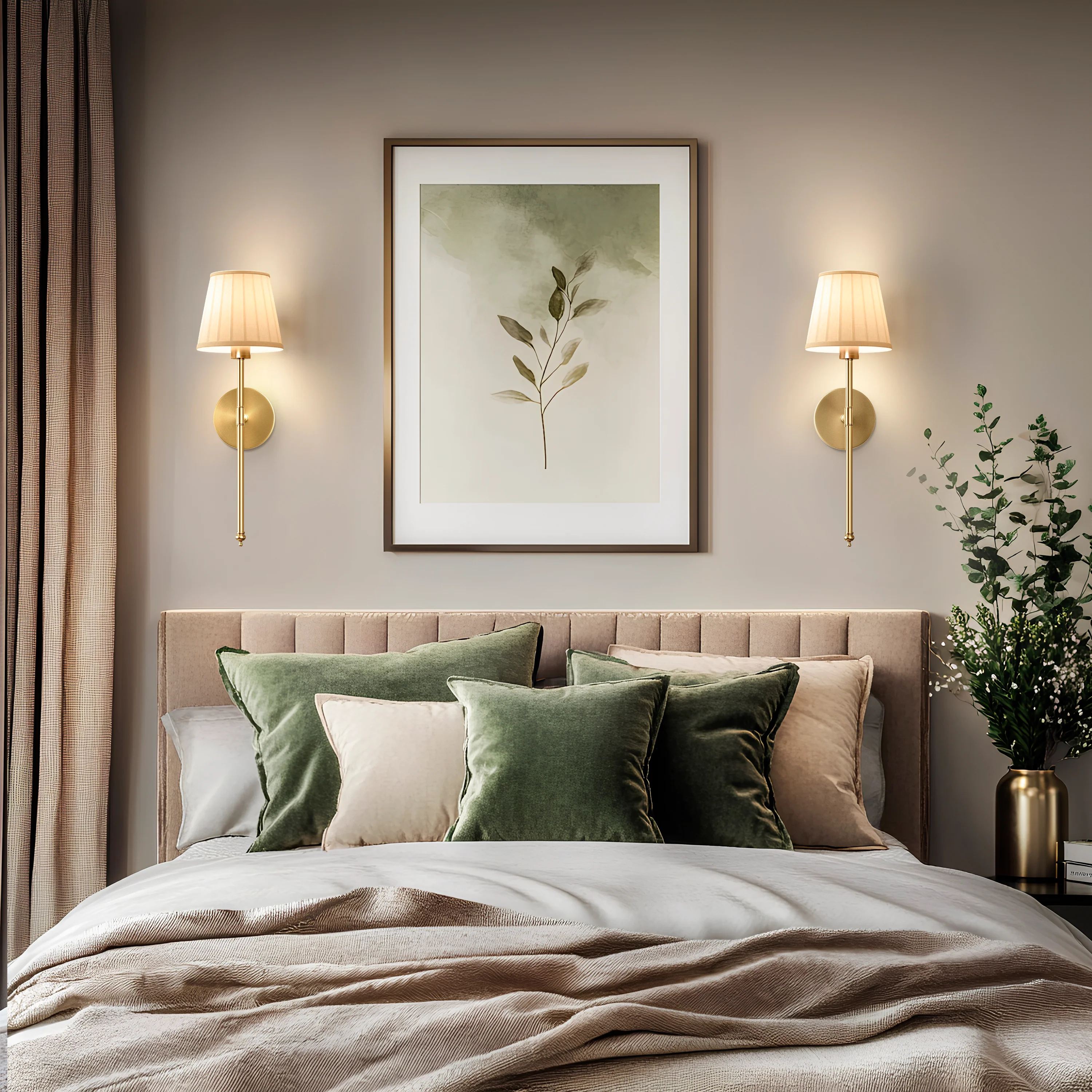 WIRELESS PLEATED WALL SCONCES (SET OF 2) - Image 14