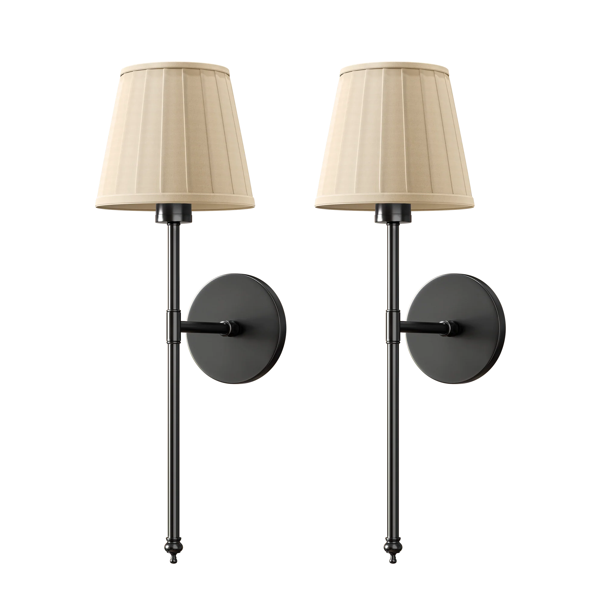 WIRELESS PLEATED WALL SCONCES (SET OF 2) - Image 9